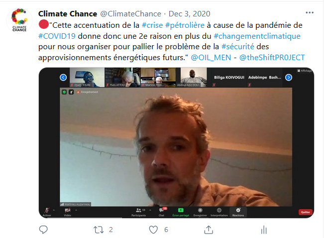 Tweet The Shift Project