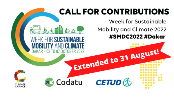 Deadline Extended – Call for Contributions | Week of Sustainable Mobility and Climate 2022 | #SMDC2022