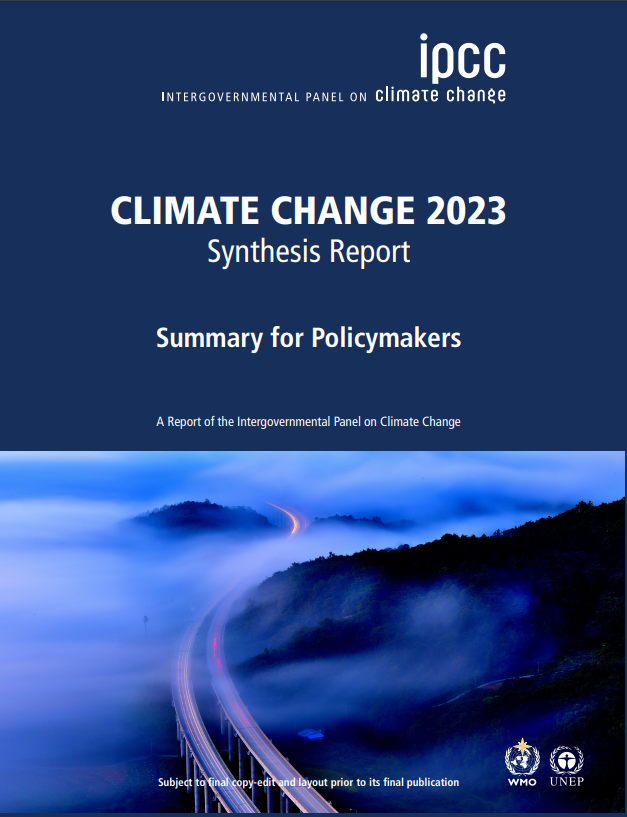 synthesis report climate change 2023