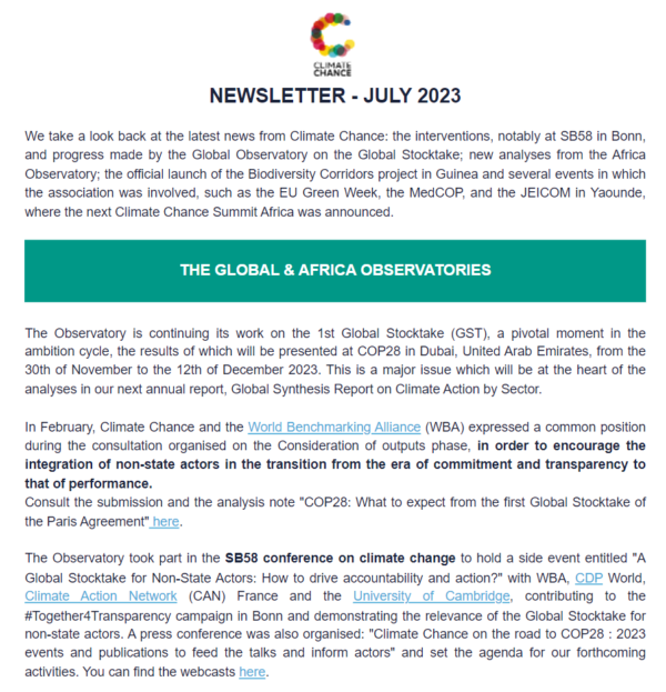 All our news in the July newsletter!