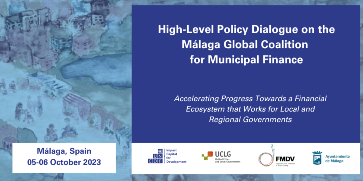 Policy Dialogue on the Malaga Global Coalition for Municipal Finance: