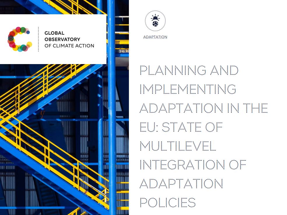 State of multilevel integration of adaptation policies – New analysis from the Observatory