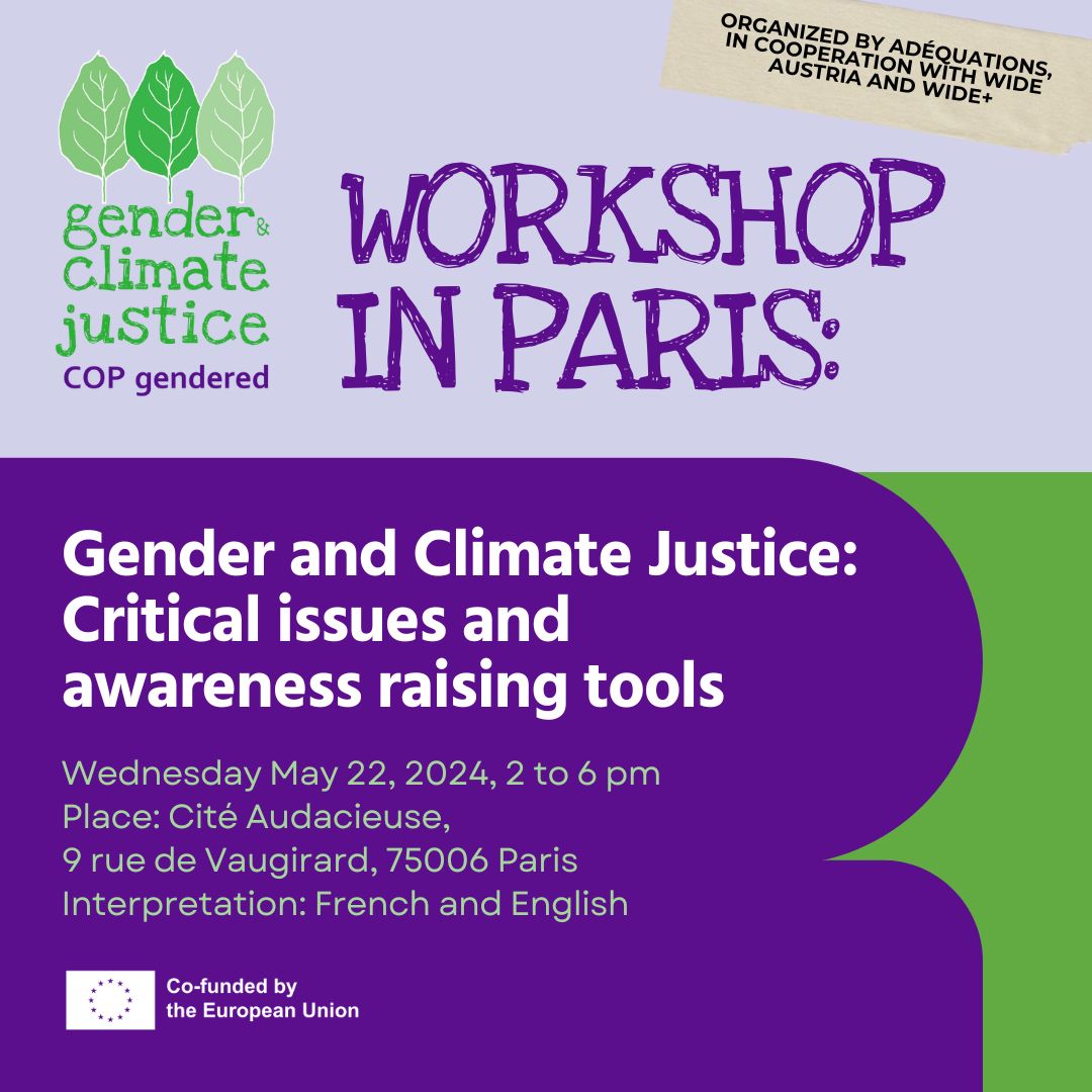 Gender and Climate Justice: Critical issues and awareness raising tools