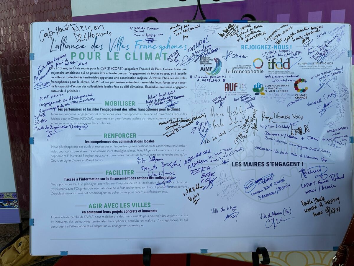L’Alliance des villes francophones pour le climat : nouvelle initiative lancée par l’AIMF
