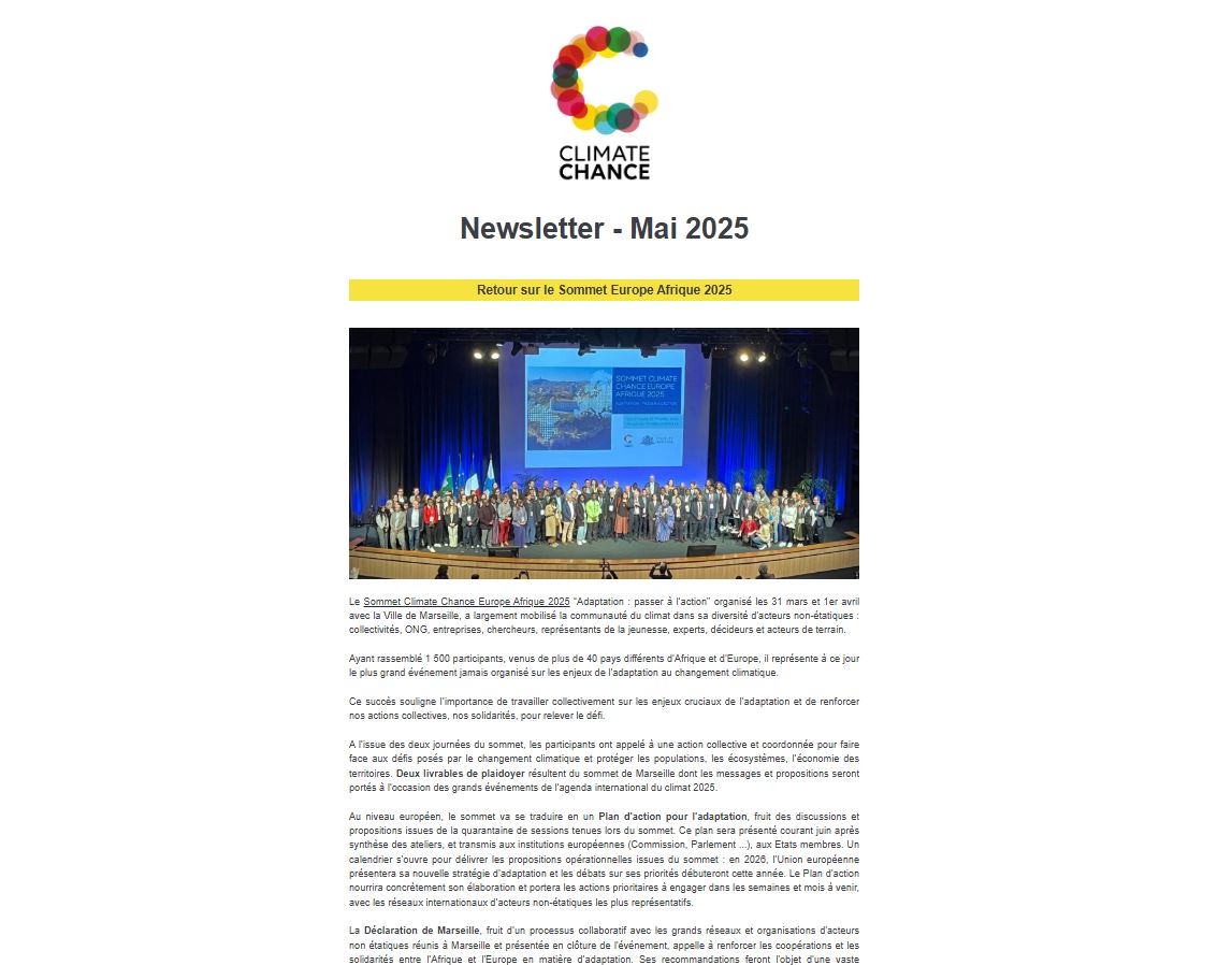 Newsletter – Mai 2025